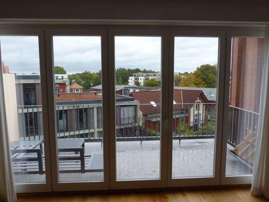 Dachterrasse mit Frühstückssonne