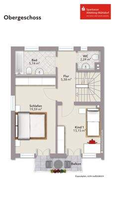 Grundriss Obergeschoss