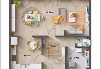 Einfamilienhaus Flair 125 - Grundriss Erdgeschoss