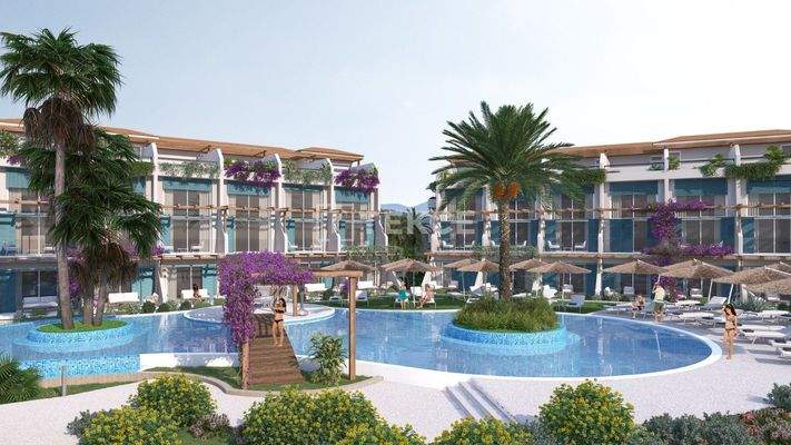 Apartments in a Seafront Complex in Girne Esentepe