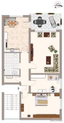 Grundriss der Wohnung