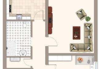 Grundriss der Wohnung