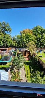 Gartenblick Schlafzimmer