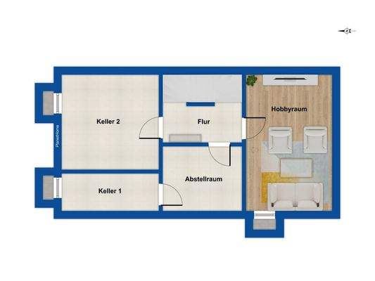 Grundriss - Kellergeschoss