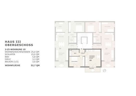 Grundriss Wohnung 19
