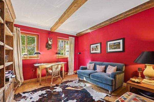 Das Arbeitszimmer - ideal für ruhige, konzentrierte Stunden 