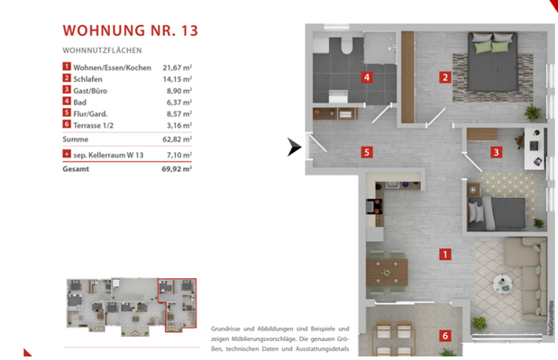 Grundriss Wohnung