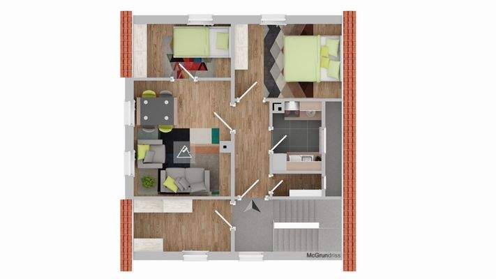 Illustration Grundriss DG