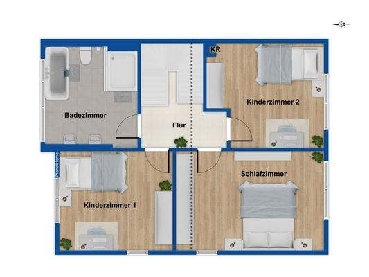 Grundriss Obergeschoss