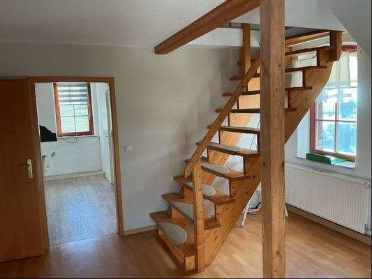 Treppe zum Spitzboden