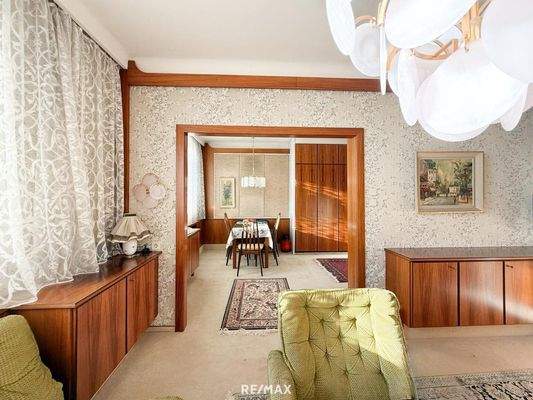 Wohnbereich Blick Esszimmer