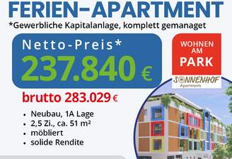 Wohnen am Park - Kapitalanlage Apartments Sonnenho