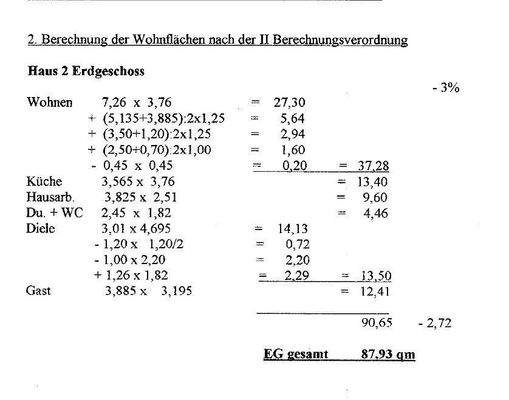 Flächenberechnung EG 
