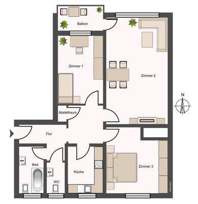 Wohnungen 12, 15, 18