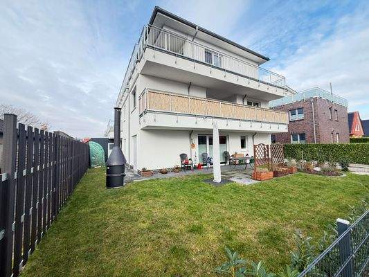 Hausansicht Garten EG-Wohnung