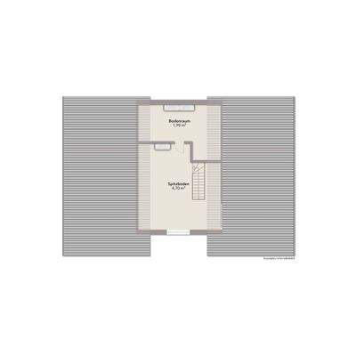 Spitzboden - nicht maßstabsgerecht