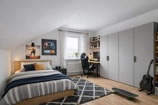 Kinderzimmer - virtuell möbliert