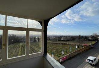 Ausblick vom Wintergarten