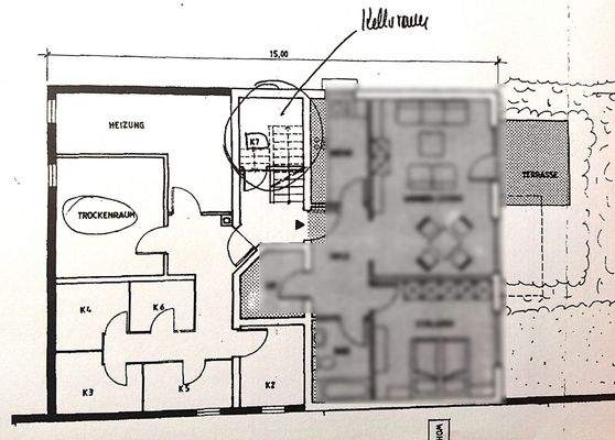 Grundriss Kellerabteil