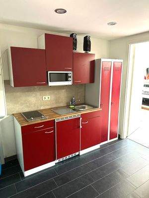 Mitarbeiter Aufenthaltsraum Ausstellungshalle CSM 