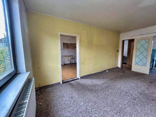 Wohnzimmer, Zugang Küche