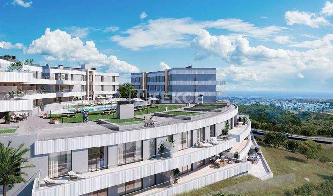 Impressive Views Apartments with Extensive Terraces in Estepona