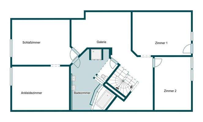 Grundriss Skizze 1.OG