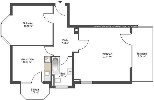 Grundriss aktuelle Variante