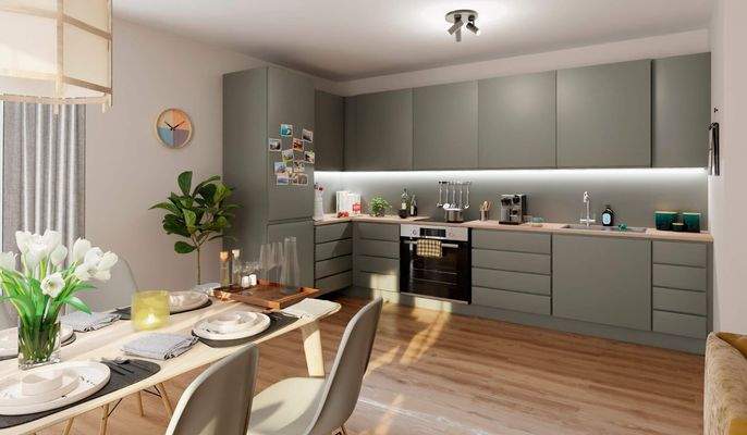 Offen gestaltet und durchdacht geplant – die Küche wird zum Mittelpunkt für Alltag und Genuss