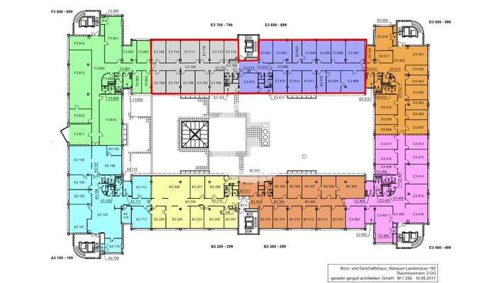 3. Obergeschoss mit ca. 703 m²