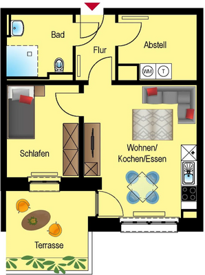 Grundriss Wohnung Typ 2