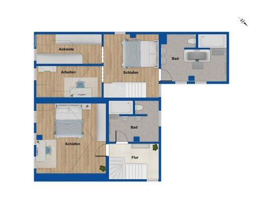 Grundriss 2. Obergeschoss