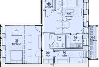 Grundriss Wohung 6