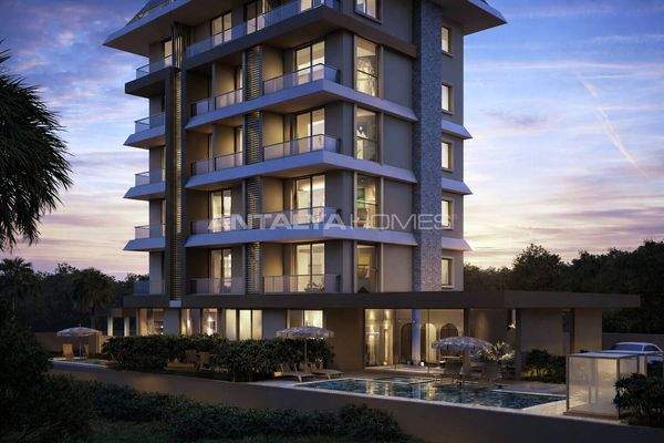 Luxury Sea View Flats with Communal Pool in Alanya Kestel