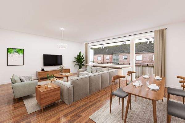 Virtuelles Staging Wohnzimmer