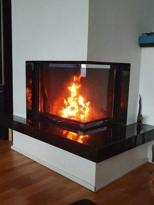 Kamin im Wohnzimmer