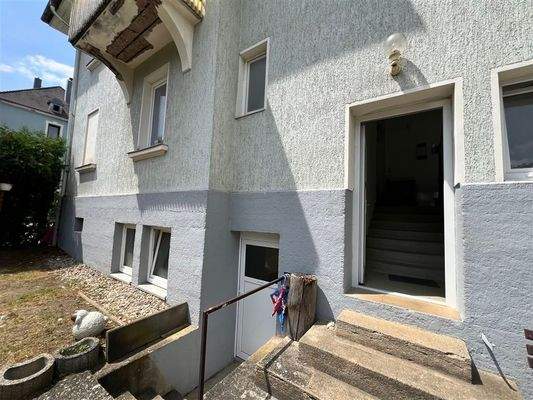 Zugang Garten, Waschkeller