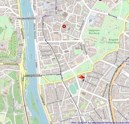 Lageplan am Studentenhaus