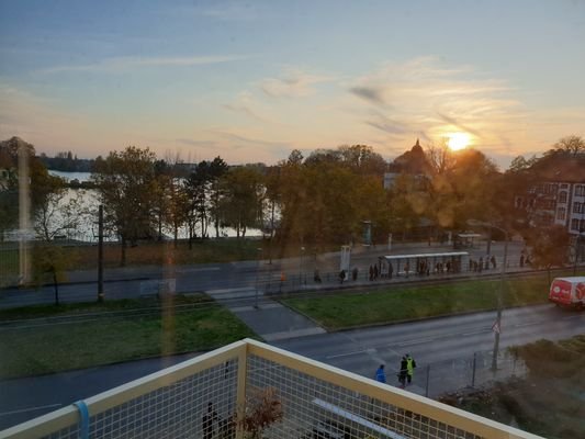 Blick vom Balkon