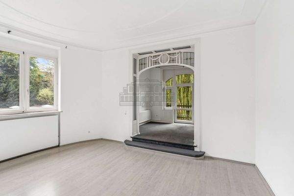 Abgrenzende Bürofläche