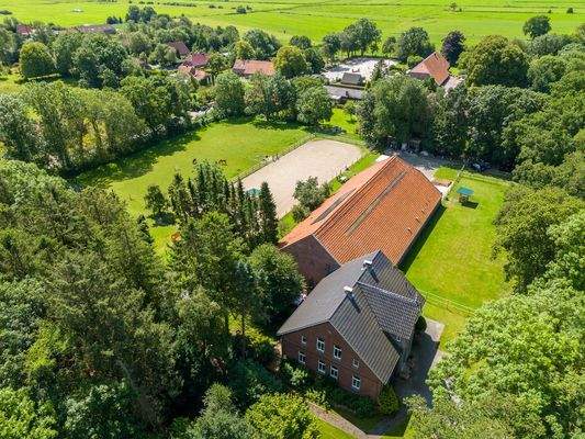 Blick auf das Anwesen