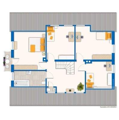 Grundrissskizze Dachgeschoss