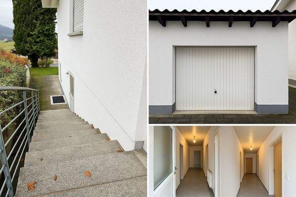 Treppen und Garage