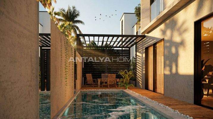 Apartments for Sale in a Project 400 M from the Sea in Lara Antalya