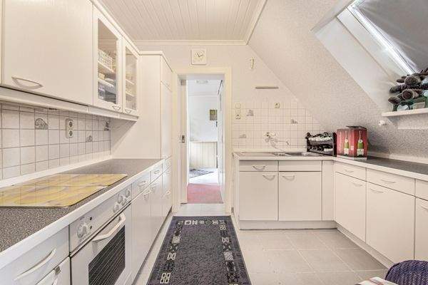 Küche im Dachgeschoss