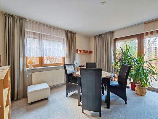 Essbereich im Wohnzimmer