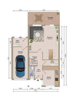 1.1 Grundriss DH 12 - EG