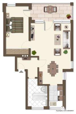 Grundriss 1. OG rechts Nr. 3