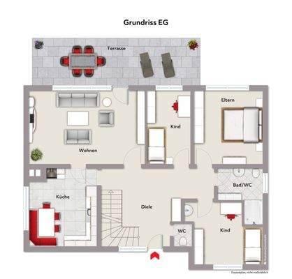 Grundriss EG -Wohnbeispiel- ohne Maßstab