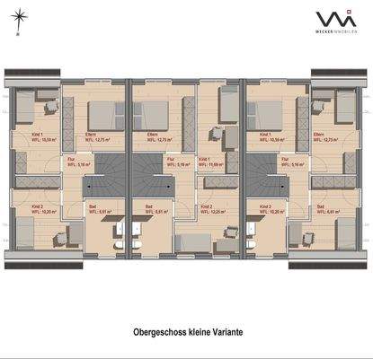 Grundriss 2 Haus Nr. 60 I 58 I 56